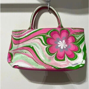 Y2K Estee Lauder Canvas Crossbody Floral Print Bag